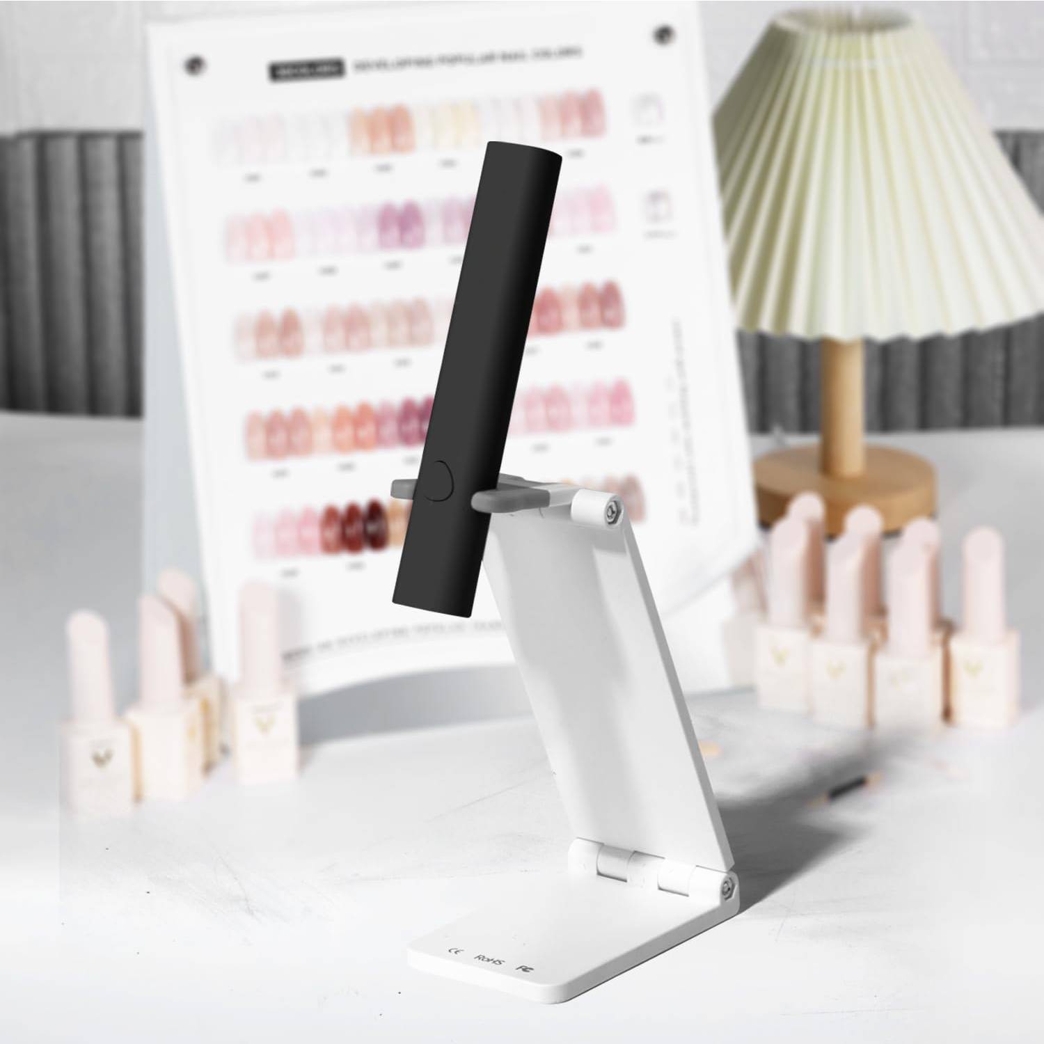 Mini UV LED Nail Lamp Handheld With Stand, Portable Nail Dryer USB Cordless — foto 3