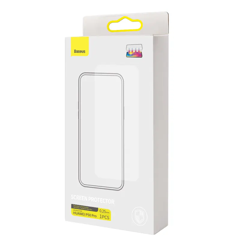 Full Screen Curved Full Adhesive Tempered Film For  P50 Pro Single Pack Black