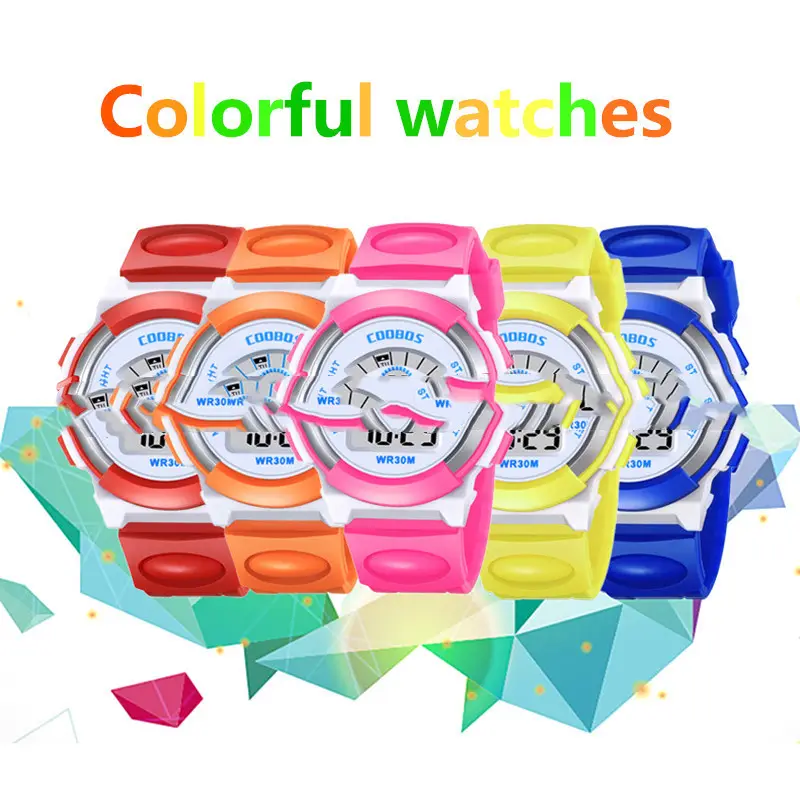 Colorful Luminous Student Sports Waterproof Children's Electronic