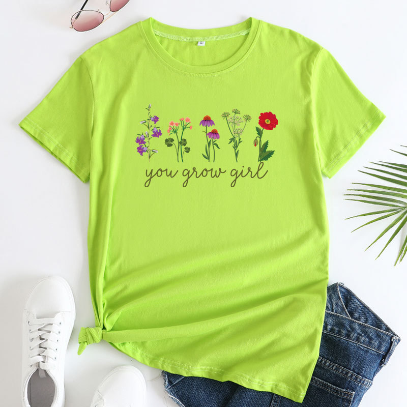 Title 11, T-shirt femme imprimé mode coton col rond manch...