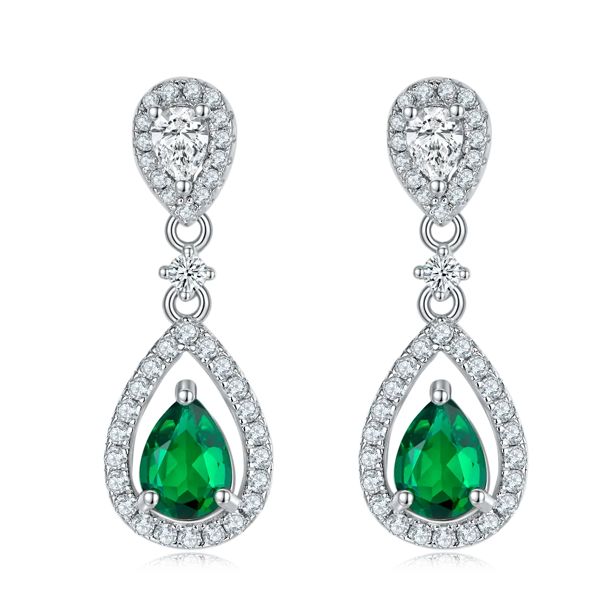 S925 Silver 3.5g Platinum Plated 1.6ct Lab-Created