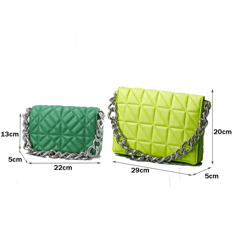 Lingge Small Bag Trendy One-shoulder Crossbody Quilted