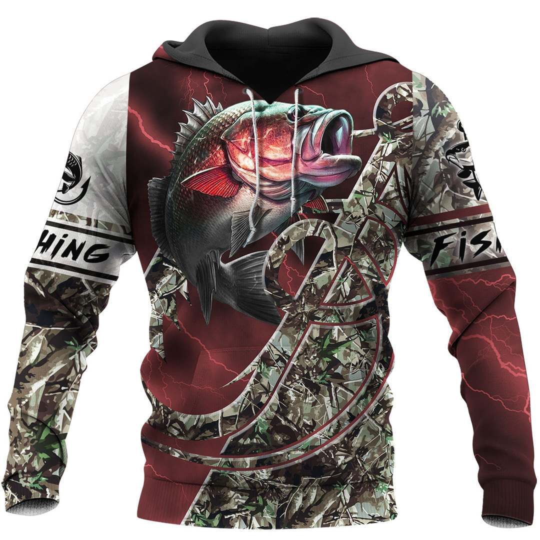 Fishing Enthusiasts Hoodie Digital Printing Outdoor Sports