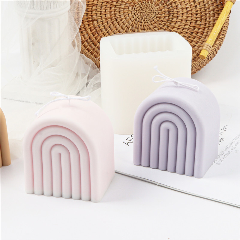 Silicone Candle Mold U-shaped Rainbow Bridge Arch