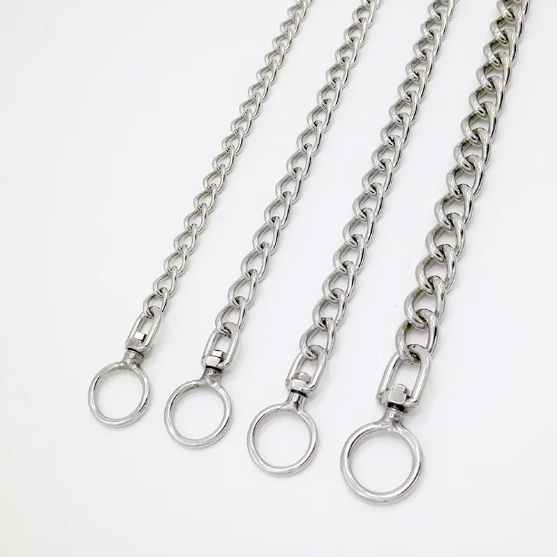 Stainless Steel Dog German Shepherd Rottweiler Golden Retriever Large Control Chain Neck Sleeve