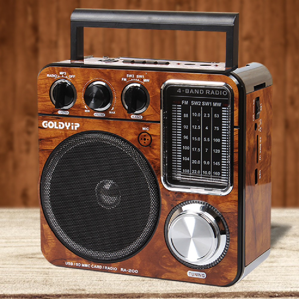 Title 5, Full Band Elderly Retro Radio Antique Desktop