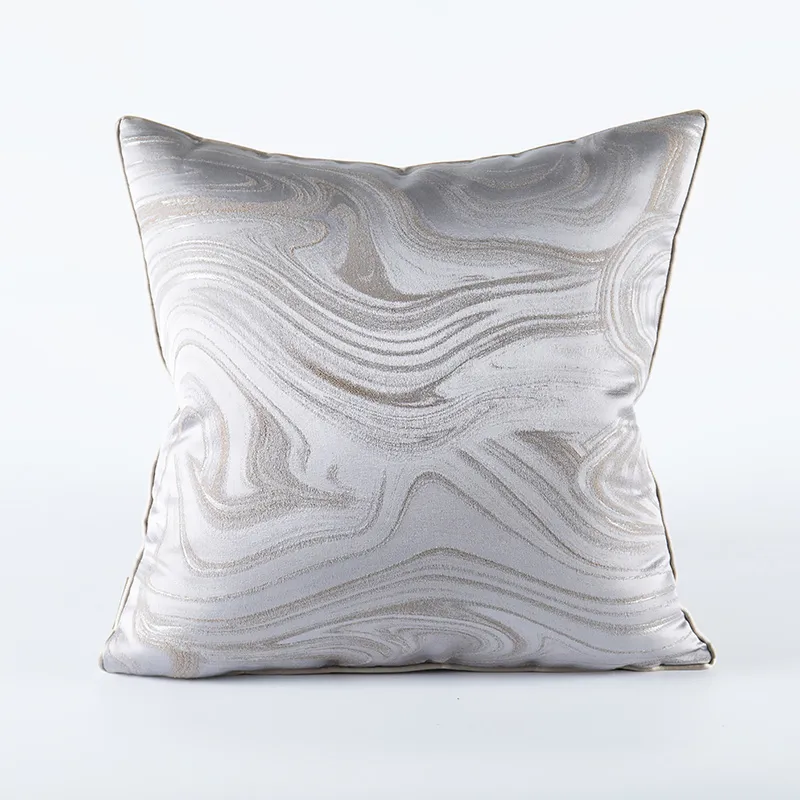 Simple Modern Luxury Style Throw Pillow Cushion - Quicksand Ripple
