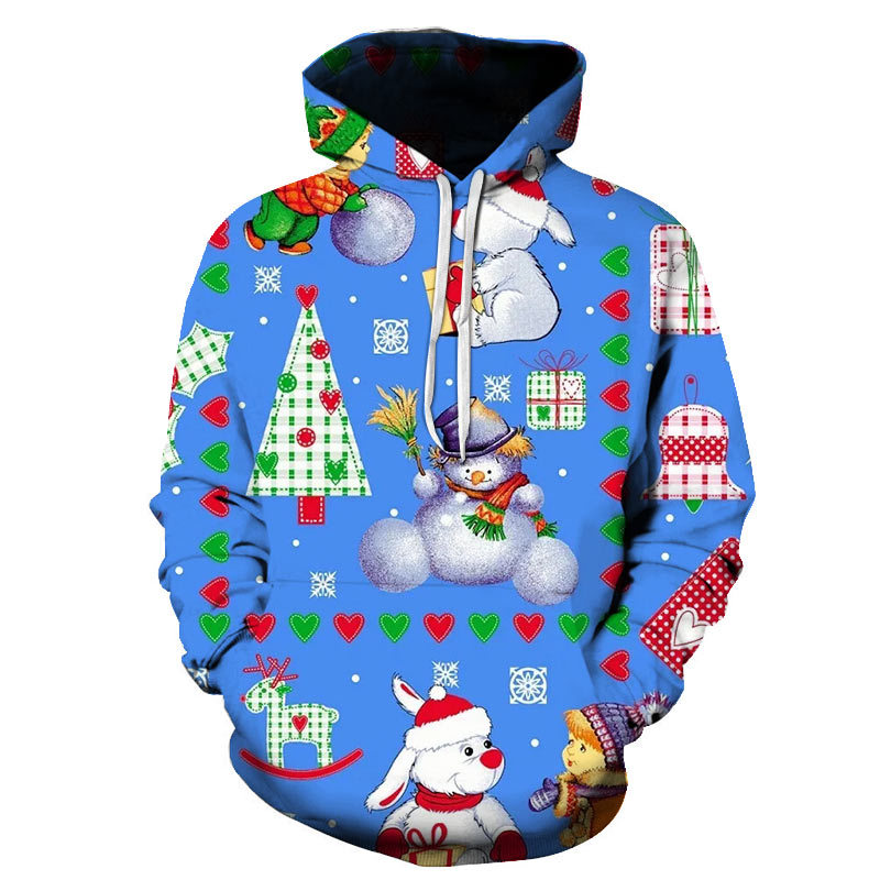 Title 14, Herensweatshirt met kerstprint en lange mouwen ...