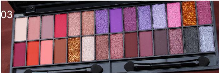 Creative 28 Color Matte Pearlescent Eyeshadow Palette 3 Style - Shop at LoveMi