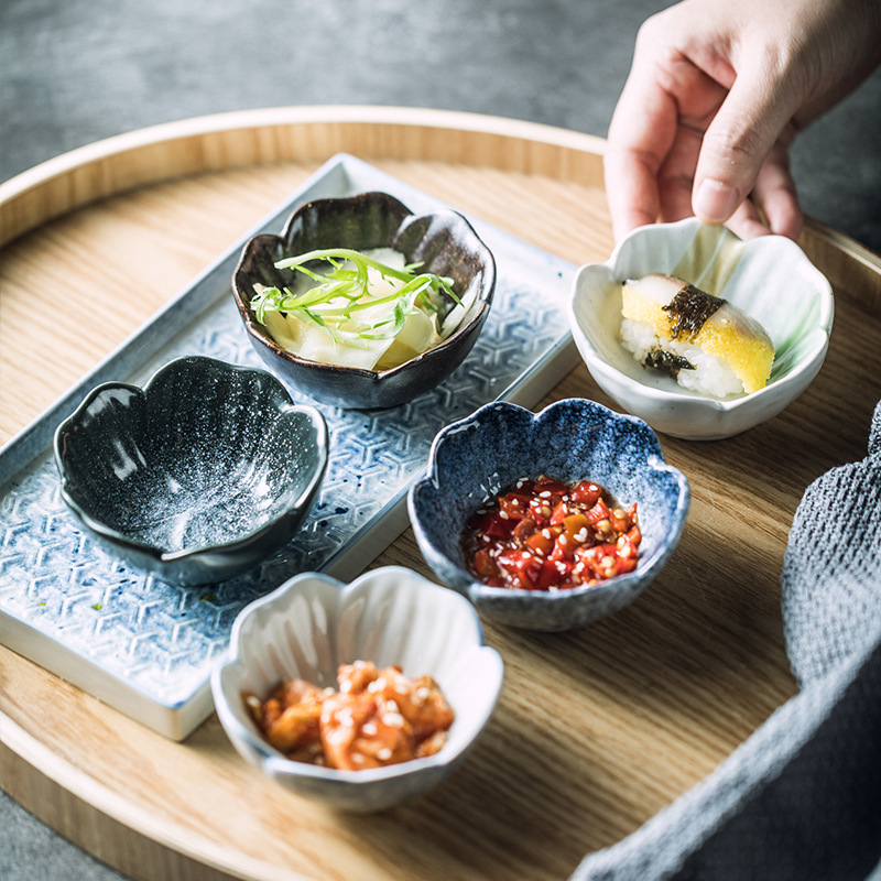 Plum-shaped Dish Ceramic Household Sauce Dipping Seasoning - Image 15