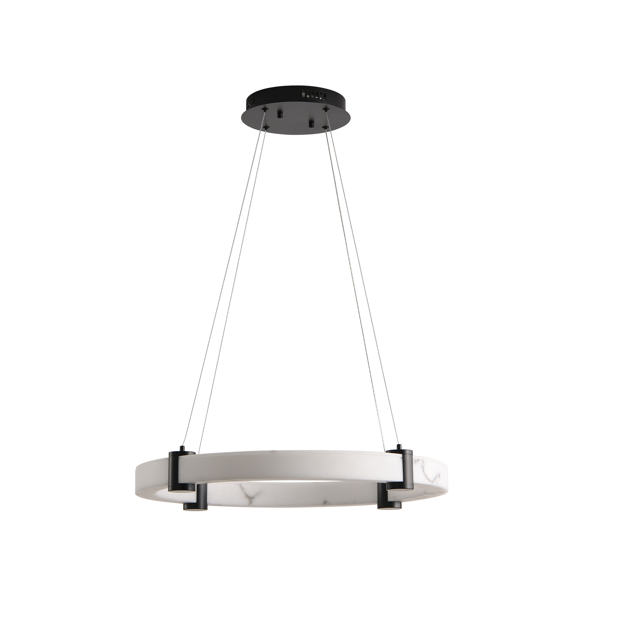 Modern Marble LED Pendant Light - Image 2 of 10