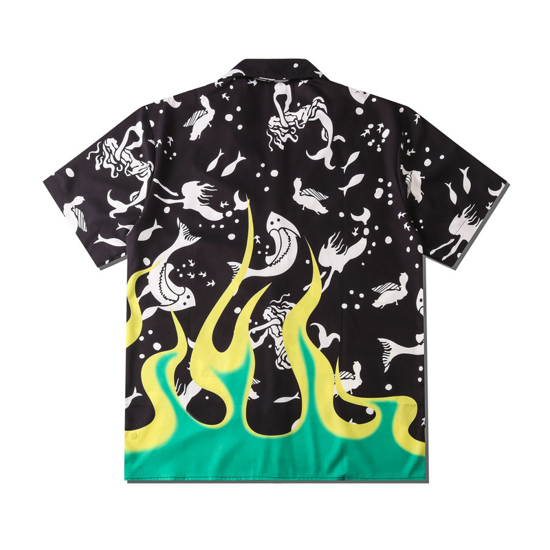 High Street Hawaiian Casual Flower Shirt Short Sleeve Men 2007f600 E777 4729 9d85 0e19f02f2dc6