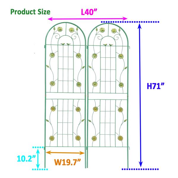 Metal Garden Trellis for Climbing Plants, picture 4 of 4