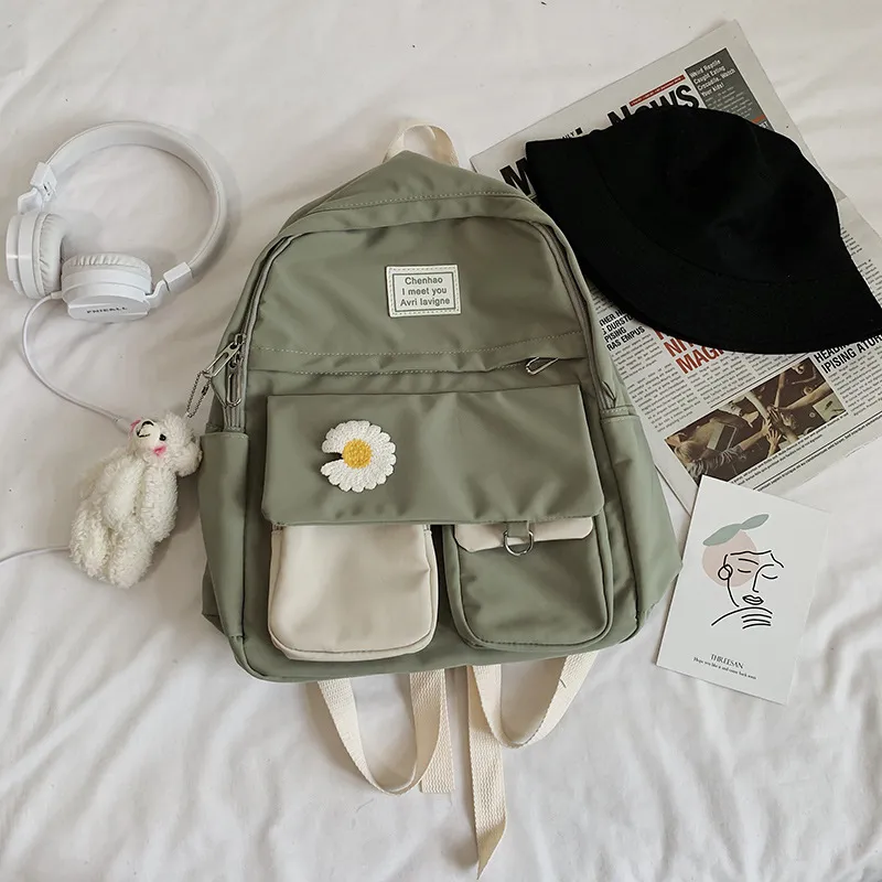 Japanese Girl All-match Ins Backpack - Green