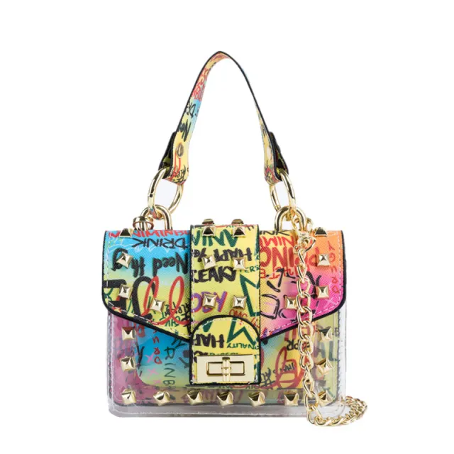 Female Graffiti Print Portable Picture Bag Color - Shop at LoveMi