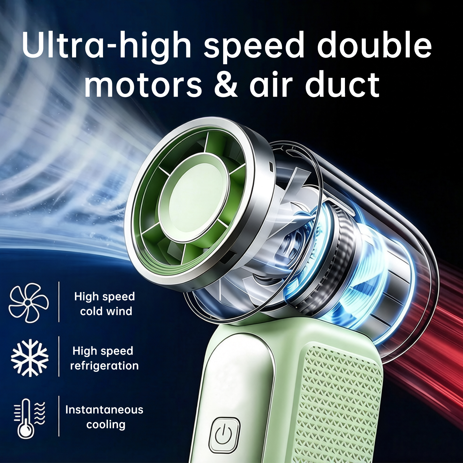 Mini Mini Fan Green Li-On Rechargeable