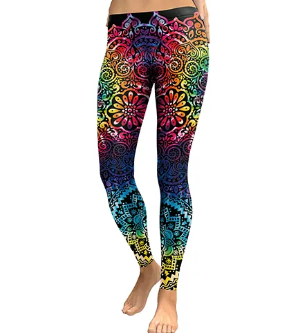Summer hot new 3D digital printing nine pants slim stretch leggings Kdk1903 - Shop at LoveMi