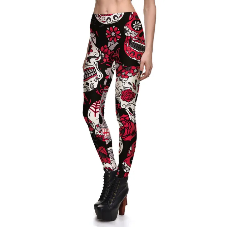 Women's Sports Yoga Pants Print Leggings - 1-S