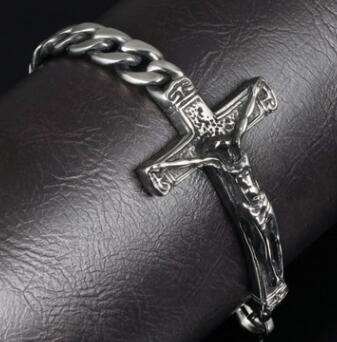 Premium Titanium Crucifix Bracelet