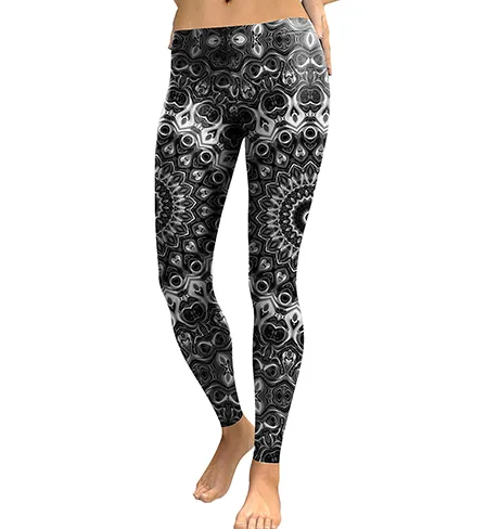 Summer hot new 3D digital printing nine pants slim stretch leggings - Kdk1764-S