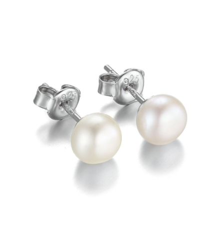 Cultured Pearl Stud Earrings
