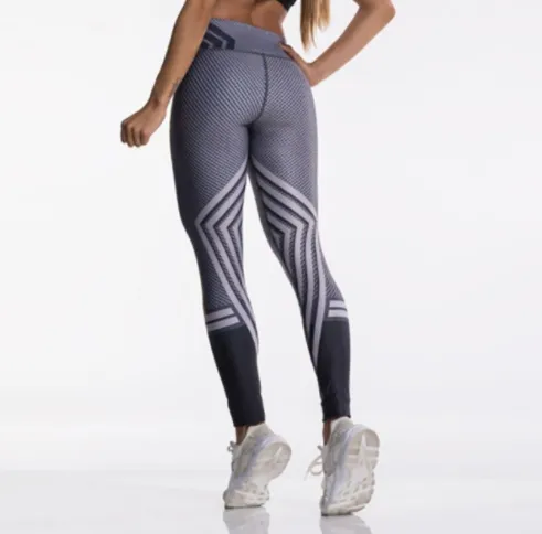 Women's Sports Yoga Pants Print Leggings - 6-Xs