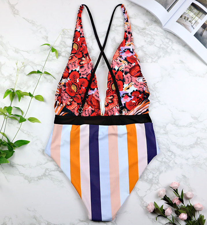 One-piece Swimsuit Deep V Sexy Bikini - Image 6