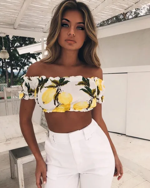 USA SIZE Sexy Print Short Sleeve Beach Holiday Wrapped