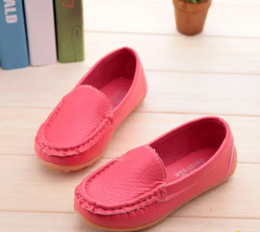 Four seasons boys and girls casual shoes light dance peas shoes children's shoes solid color princess soft bottom special shoes Red - Shop at LoveMi