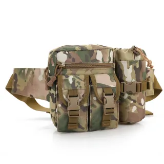Camping Outdoor Waist Bag Tactical Nylon Waterproof Military Bag With Water Bottle Pockets For Traveling Riding Travel Hiking Climbing - Italian Ca...