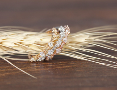 Korean new custom fashion wild temperament zircon micro-inlay fine ring ring tail ring children jewelry