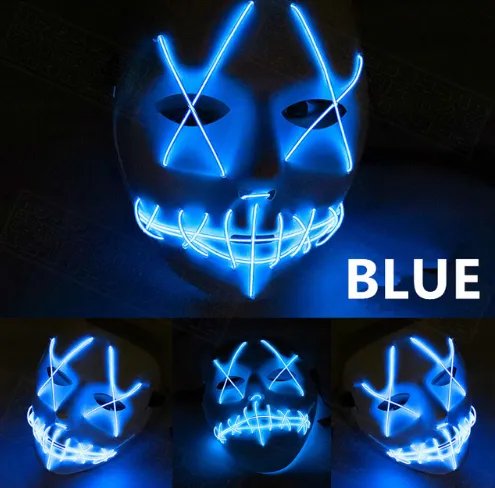 Halloween Led Glowing Full Face Mask – image 3