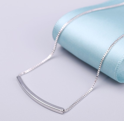 Silver Bar Necklace