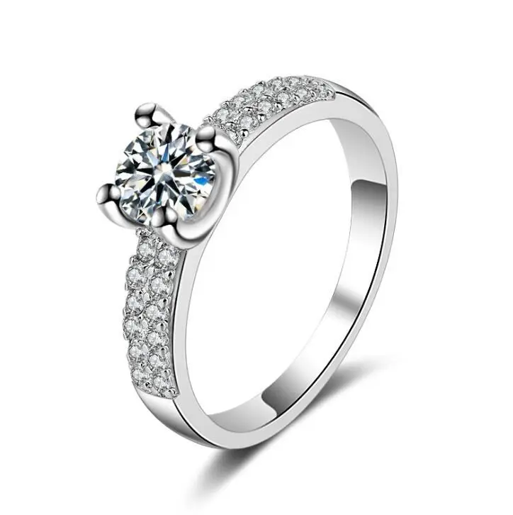 Handmade Ring Female Luxury Micro-inlaid Zircon Wedding