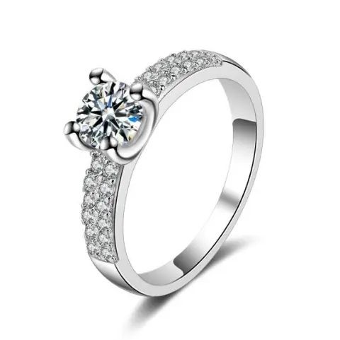 Handmade Ring Female Luxury Micro-inlaid Zircon Wedding