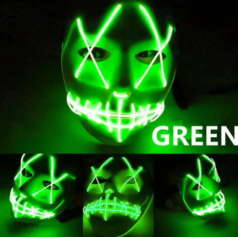 Halloween Led Glowing Full Face Mask – image 4
