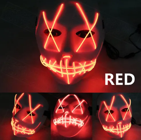 Halloween Led Glowing Full Face Mask – image 7