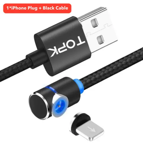 Magnetic Cable Micro Usb 360 Degree Rotate Charge Phone