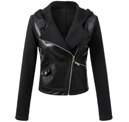 Leather coats Motorcycle Jacket Black Outerwear leather PU Jacket - Shop at LoveMi