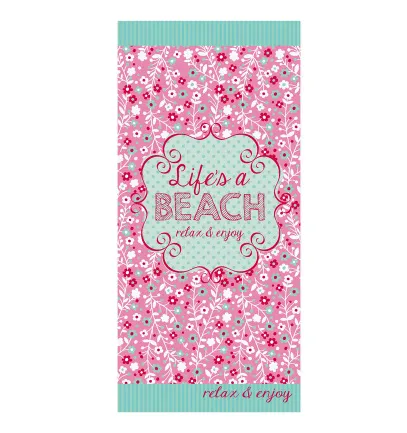 Flamingo Ice Cream Printed Large Men Women Summer Beach Towels Microfiber Bath Towel Camping Yoga Towels Bathroom - Beach Flower