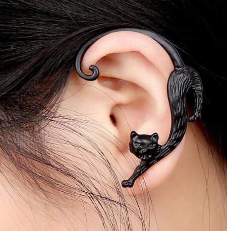 1 PC Cat Tail Twist Ear Ring