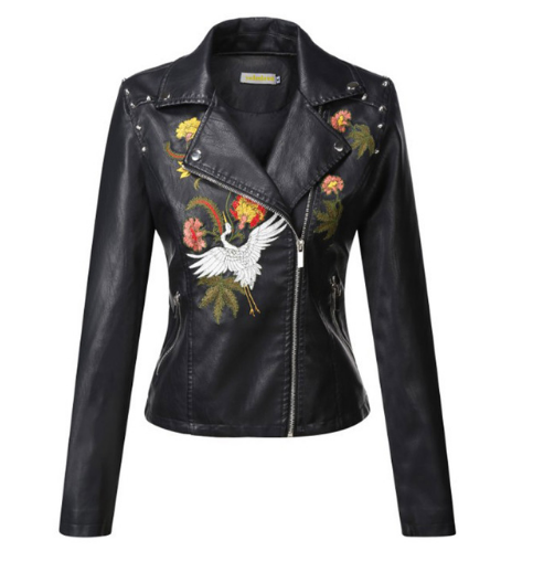 Leather coats Motorcycle Jacket Black Outerwear leather PU Jacket Black - Shop at LoveMi