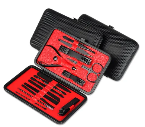 The Manicure Black Stainless Steel Repair Beauty Set 15