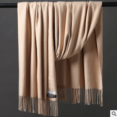 Cashmere Scarf Long Section Ladies Warm Thick Solid Color Variegated Shawl Wholesale