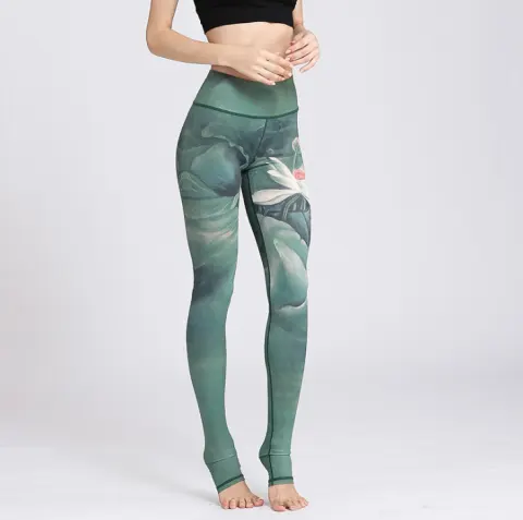 Women Sexy Yoga Pants Printed Dry Fit Sport Elastic