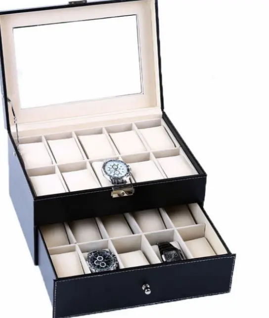 Stock supply 20 double-layer watch box storage