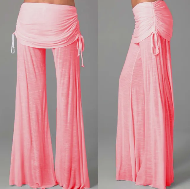 Fashion wide leg pants new dance trousers hot flared pants Pink - Shop at LoveMi
