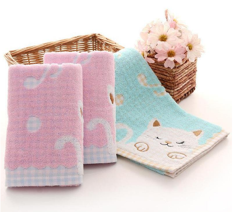 Cute Kitty Cotton Hand Towel — foto 3