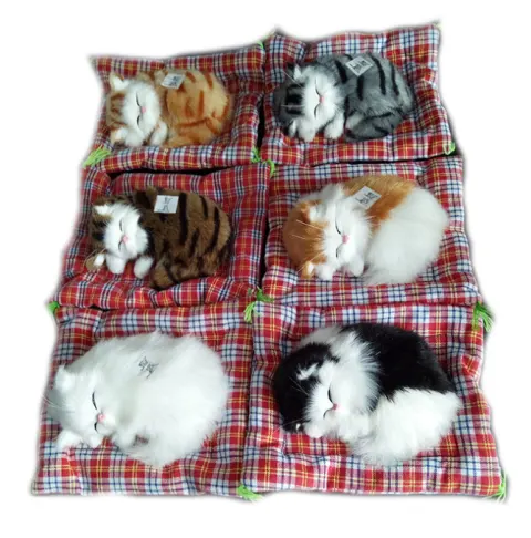 Cat Sleeping Doll with Meow Sound