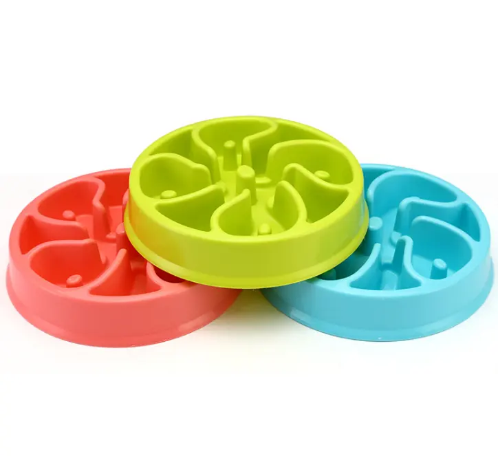 Anti-choke Bowl Plastic Dog Healthy Feeder